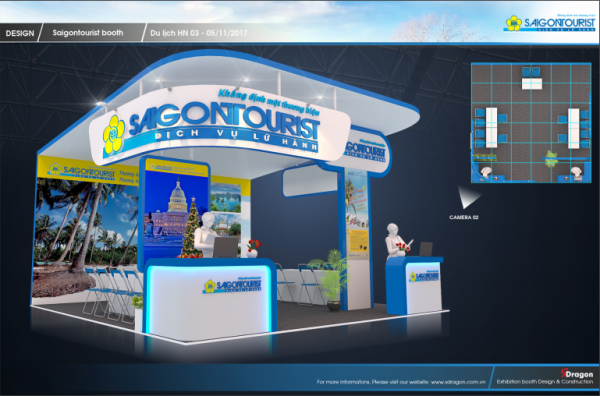 Thiết kế và thi công gian hàng SaiGonTourist