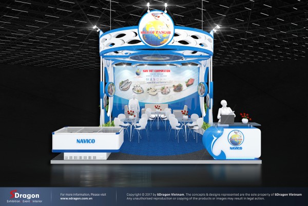 Design and construction of Navico booth